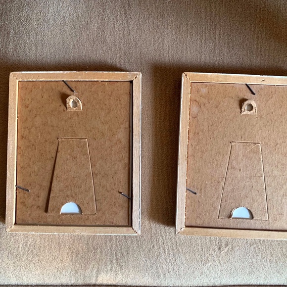 Vintage Framed Silhouette Cutout Art - set of 2 - Picture 4 of 6